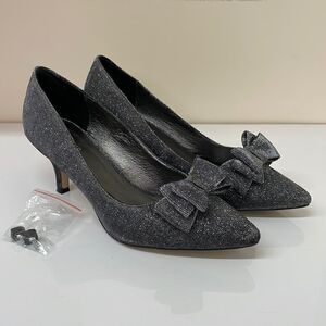 Menbur Sparkly Heels with Bow
